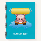 Carnet Carwash cochon (Devant)