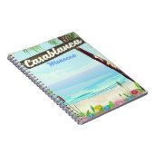 Carnet Casablanca Maroc, poster vintage romantique (Côté Droit)