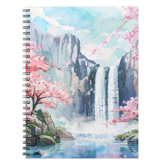 Carnet Cascade au printemps (Devant)