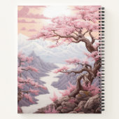 Carnet Cascade de fleurs de cerisier personnalisable (Dos)