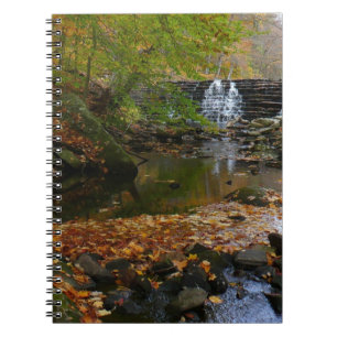 Carnet Cascade et ruisseau d'automne en Pennsylvanie Natu