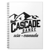 Carnet Cascade Range États-Unis Canada logo. (Devant)