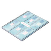 Carnet Casier bleu de lycée (Côté gauche)