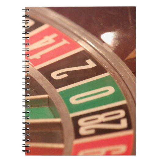 Carnet Casino Roulette Roulette Roulette Roue Vintage Sty (Devant)