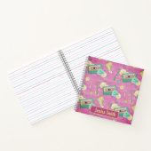Carnet Casque de Cassette Rétro Baskets Rose (Intérieur)