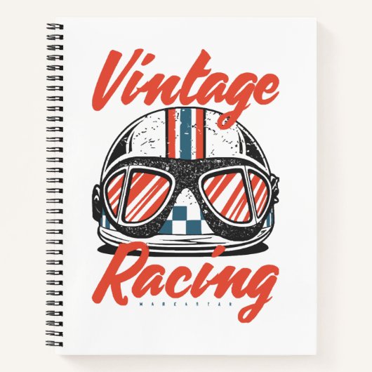 Carnet Casque de course (Devant)