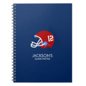 Carnet Casque de football (Devant)