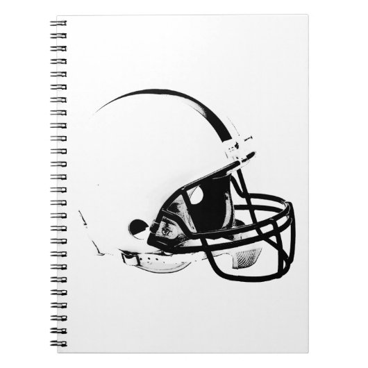 Carnet Casque de football Pop Art (Devant)
