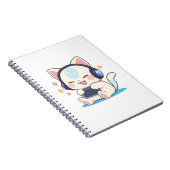 Carnet Casque de jeu pour console portable Chibi Chat Mig (Côté Droit)