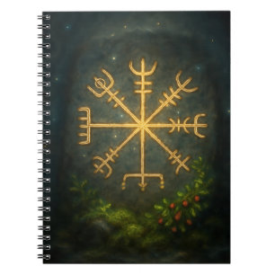Carnet Casque de l'Épouvante Aegishjalmur Symbole Protect