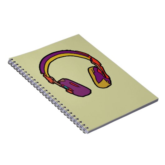 Carnet casque dj couleur (Côté Droit)