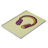 Carnet casque dj couleur (Côté gauche)