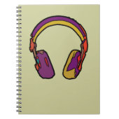 Carnet casque dj couleur (Devant)