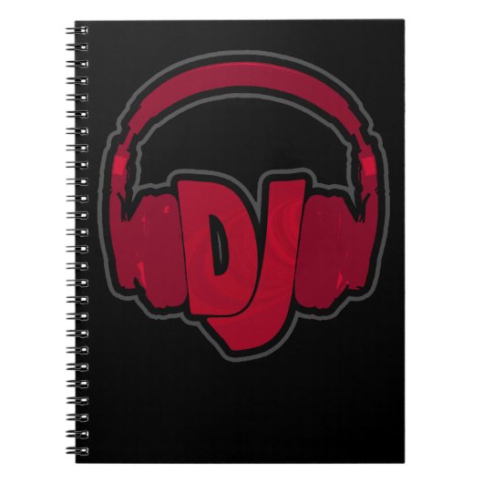 Carnet casque DJ musique (Devant)