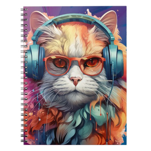 Carnet Casque Ginger cat (Devant)