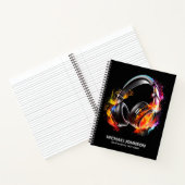 Carnet Casques Ados de musique moderne DJ Songwriter Band (Intérieur)