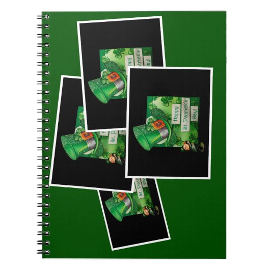 Carnet Casquette de la Saint Patrick et Leprechaun (Devant)