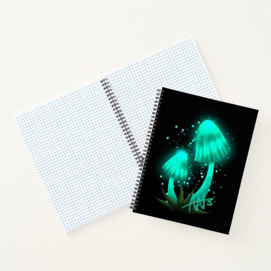 Carnet Casquette de Pixie psychédélique cyan brillant spi (Intérieur)