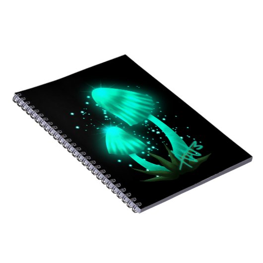 Carnet Casquette de Pixie psychédélique de Cyan brillant (Côté Droit)