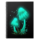 Carnet Casquette de Pixie psychédélique de Cyan brillant (Devant)