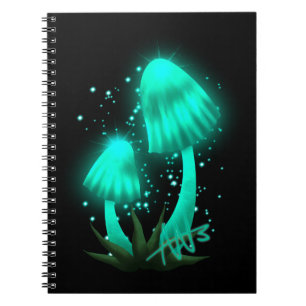 Carnet Casquette de Pixie psychédélique de Cyan brillant