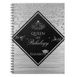 Carnet Casquette de remise des diplômes Paillettes Argent
