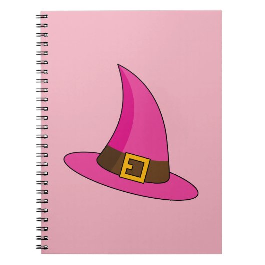 Carnet Casquette de sorcière rose (Devant)