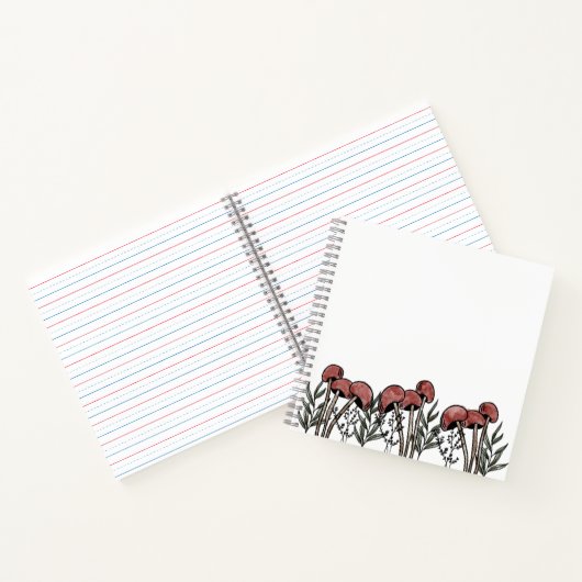 Carnet Casquettes de champignons rouges (Intérieur)