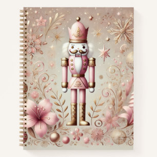 Carnet Casse-noisette Élégant Rose et Or Pastel Fantaisis