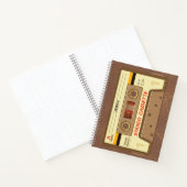 Carnet Cassette audio rétro des années 90 avec nom (Intérieur)