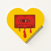 Carnet Cassette Cœur Rouge (Dos)
