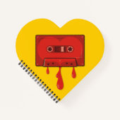 Carnet Cassette Cœur Rouge (Devant)