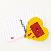 Carnet Cassette Cœur Rouge (Intérieur)