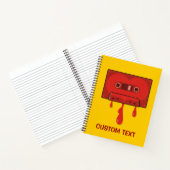 Carnet Cassette Cœur Rouge (Intérieur)