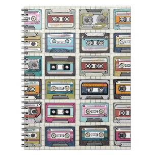 Carnet Cassette de musique rétro : Icône nostalgique