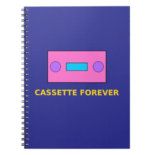 Carnet Cassette Forever - Retro Tape Pixel Art Design (Devant)