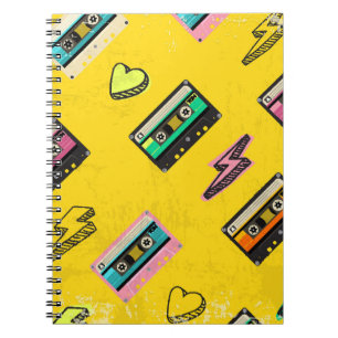 Carnet Cassette rétro : Design de Love Party des années 8