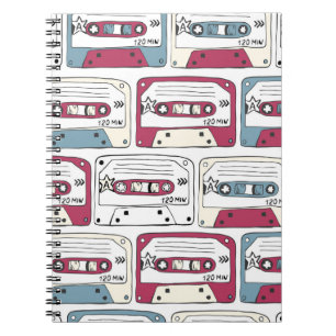 Carnet Cassettes de musique rétro : Arrière - plan de roc
