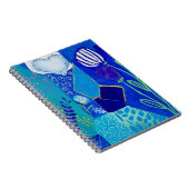 Carnet Cassis Bleu en Fleur (Côté Droit)