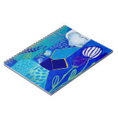 Carnet Cassis Bleu en Fleur (Côté gauche)