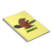 Carnet Castor drôle avec humour de dessin animé de tronço (Côté Droit)