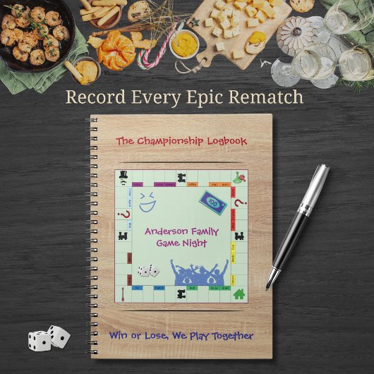 Carnet Casual and Fun Board Game Night Scorekeeping