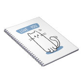 Carnet Cat blanc mou (Côté Droit)