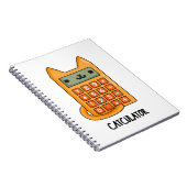 Carnet Cat-culator Funny Kitty Chat Calculatrice Pun (Côté Droit)