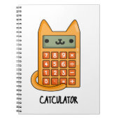 Carnet Cat-culator Funny Kitty Chat Calculatrice Pun (Devant)