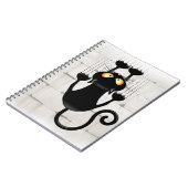 Carnet Cat Falling down fun dessin personnage (Côté gauche)