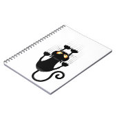 Carnet Cat Falling down fun dessin personnage (Côté gauche)