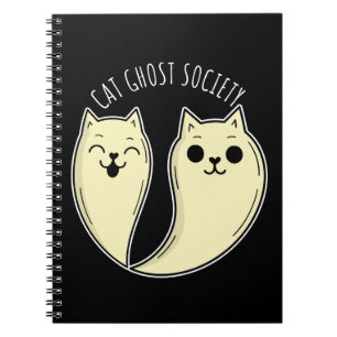 Carnet Cat Ghost Society Éffrayant Funny Pet Halloween