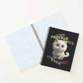 Carnet Cat Kitten Cuttest Trouble Maker Cute Adorable Fun (Intérieur)