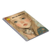 Carnet Cat lover Mom Photo orange (Côté Droit)